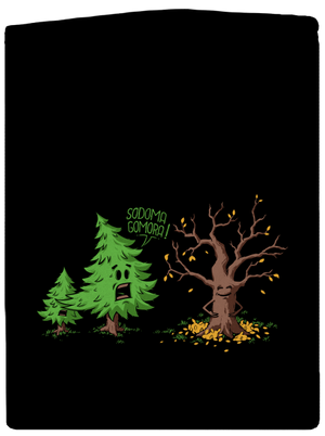 Sodoma Gomora cipzáras férfi pulóver Black