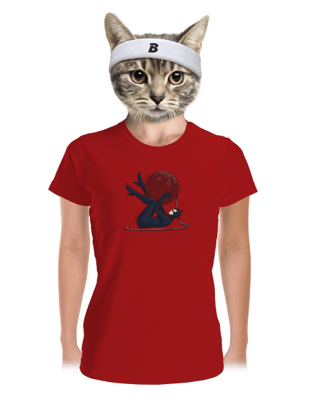 Catwoman női sportpóló Red Mal
