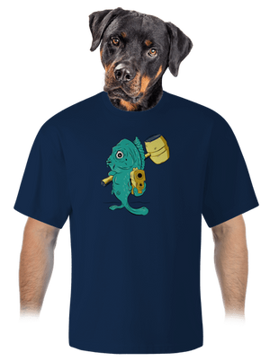 Utolsó karácsony este unisex túlméretezett póló Midnight Blue