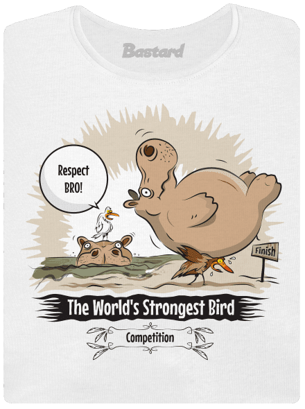 Strongest bird prémium női póló White