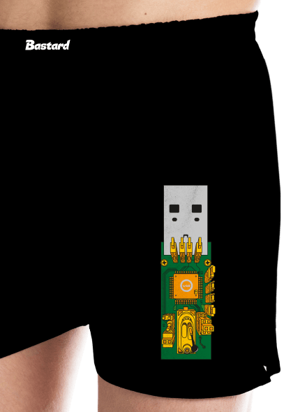 USB city férfi alsó nadrág Black