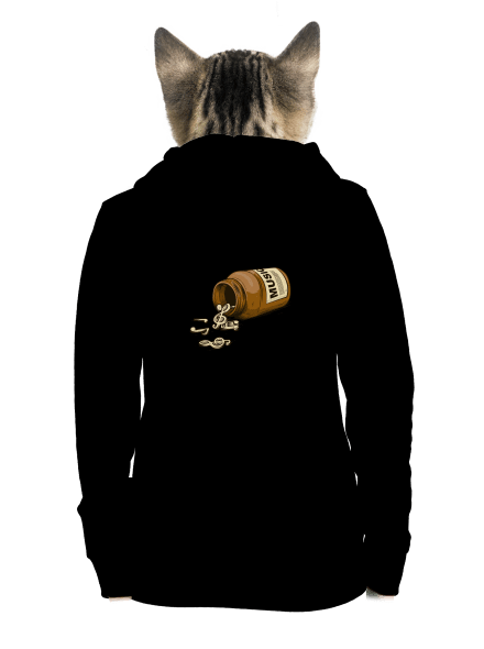 Music Pills cipzáras női pulóver Black