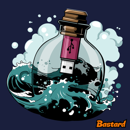 USB üzenet egy üvegben