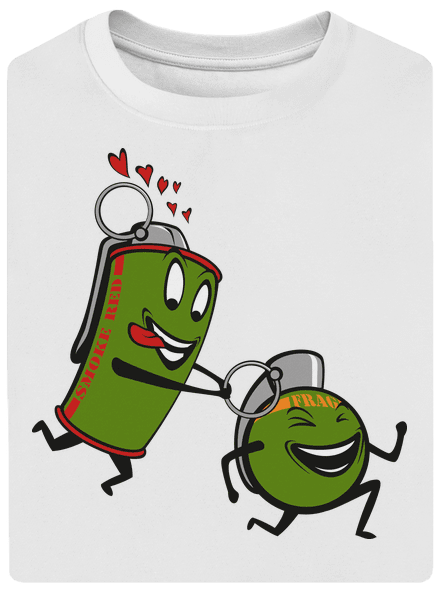 Boom of love unisex túlméretezett póló White