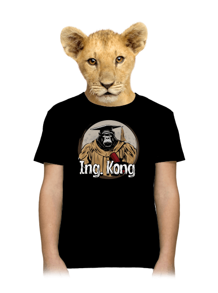 Ing. Kong gyerek póló Black