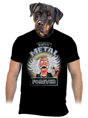Heavy metal forever férfi póló Black