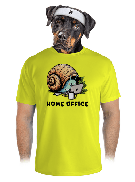 Sneka home office férfi sportpóló Neon Yellow