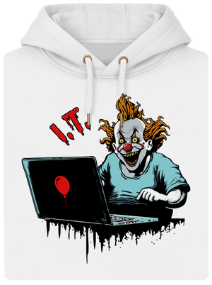 I.T. Clown unisex prémium pulóver Snowwhite
