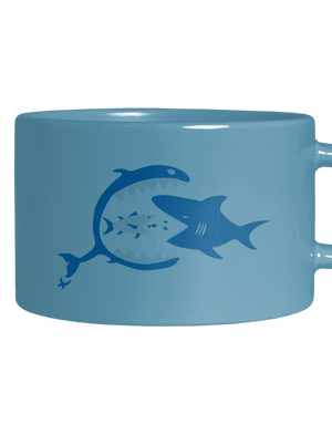 Halak macaron bögre Blue Macaron