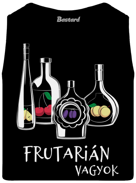 Frutarián férfi trikó Black