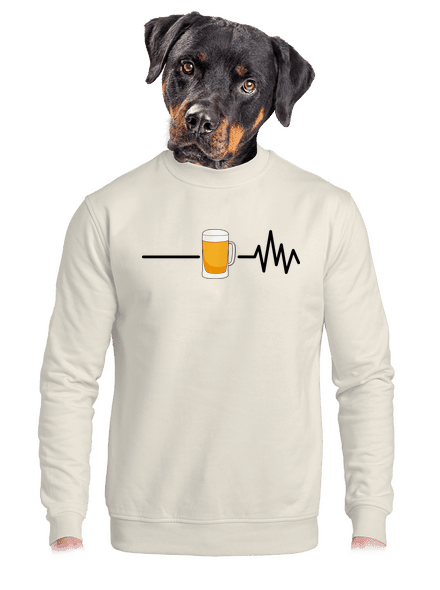 Beer help unisex crewneck Off White