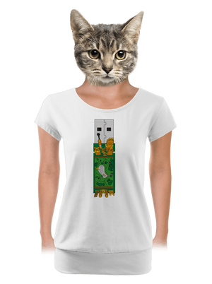 női póló elasztikus alsó szegéllyel