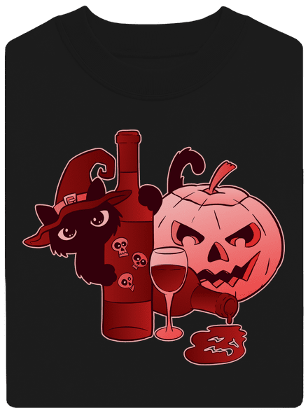 Hello wine unisex crewneck Black