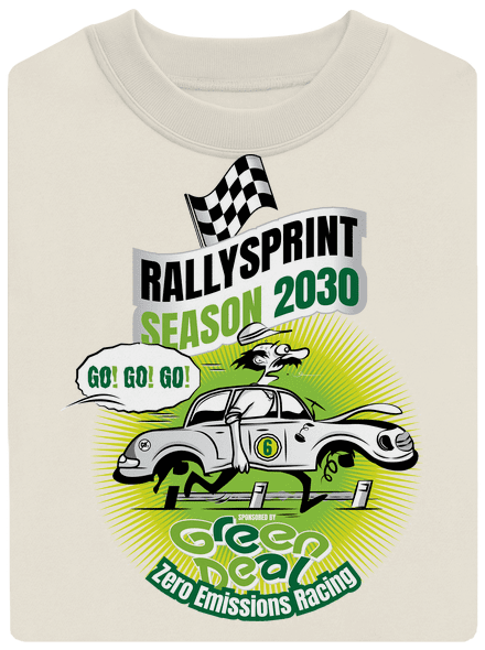Rallysprint 2030 unisex crewneck Off White
