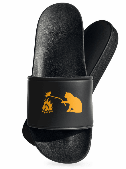 Macska-egér harc papucs Black