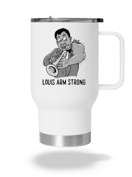 Louis Armstrong termosz bögre White