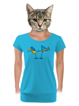 női póló elasztikus alsó szegéllyel