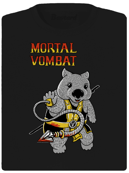 Mortal Vombat női sportpóló Black