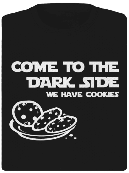 Come to the dark side női sportpóló Black