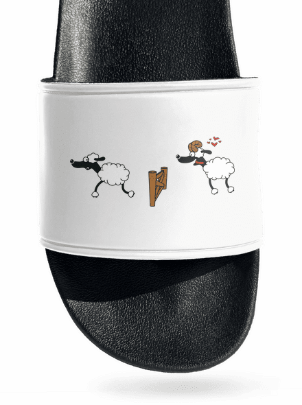 Sheeps in love papucs White