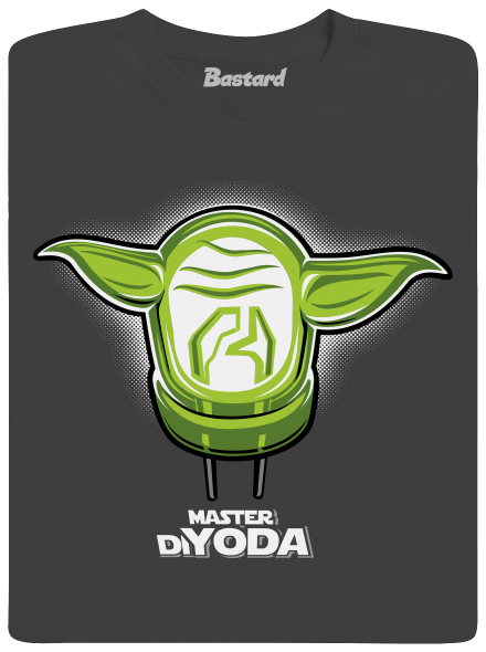 Master DiYoda férfi hosszú ujjú póló Dark Grey