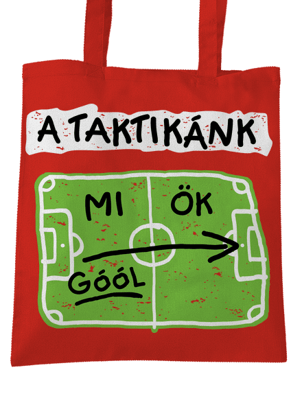 A futballtaktikánk táska Bright Red