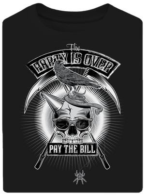 Party is over unisex túlméretezett póló Black