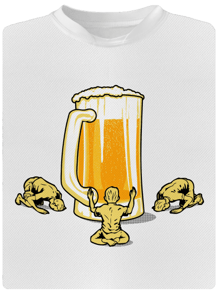 A sör istene férfi sportpóló White