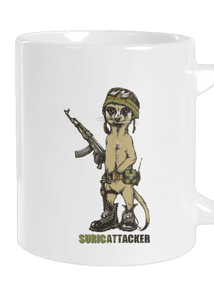 Suricattacker nagy bögre White