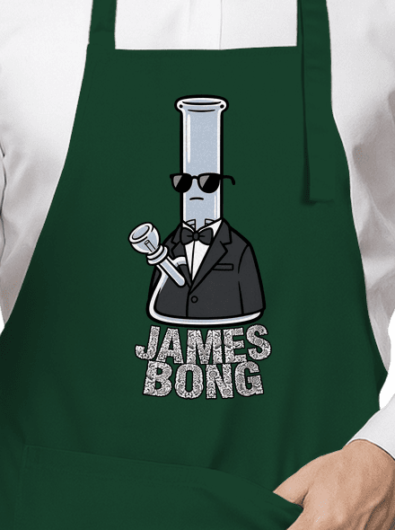 James Bong kötény Bottle Green