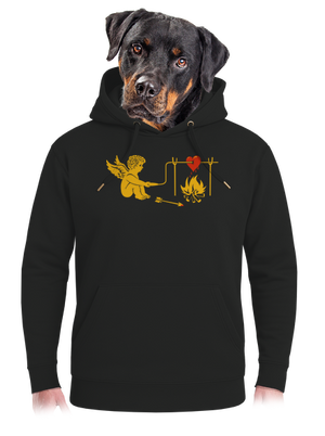  unisex prémium pulóver Dark Black