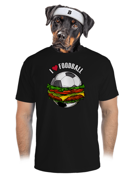 Foodball férfi sportpóló Black
