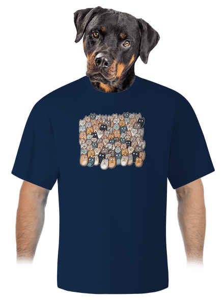 Találd meg az ördögöt unisex túlméretezett póló Midnight Blue