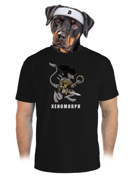 Xenomorph férfi sportpóló Black