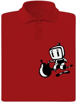 Bomberman férfi pólóingek Red Mal