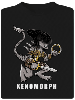Xenomorph férfi sportpóló Black