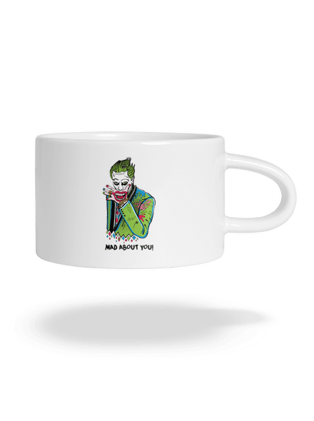 Joker és Harley macaron bögre White