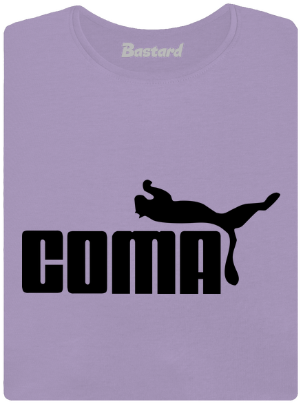 Coma női póló elasztikus alsó szegéllyel Lavender