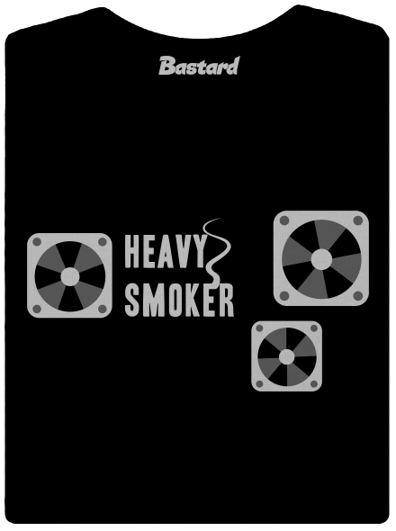 Heavy smoker prémium női póló Black