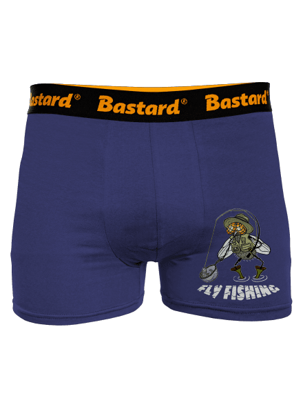 Fly fishing boxeralsó Blue Navy