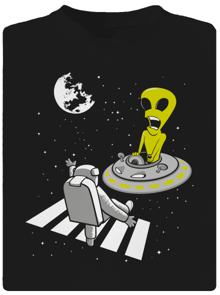 UFO crosswalk férfi sportpóló Black