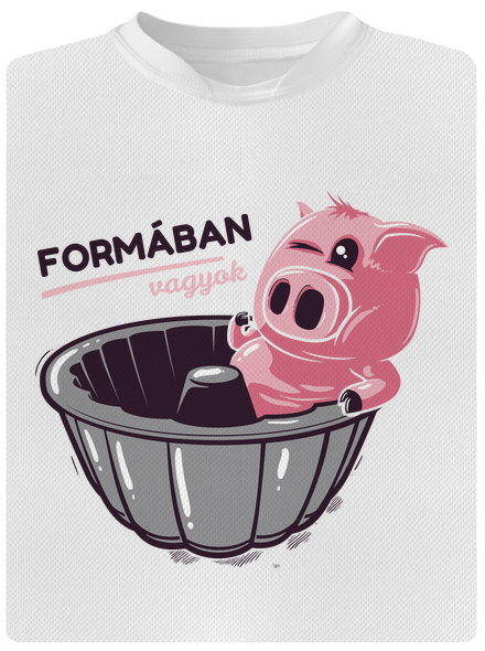 Formában gyerek sport póló White