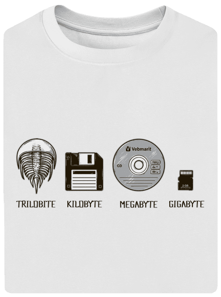 Trilobite unisex túlméretezett póló White