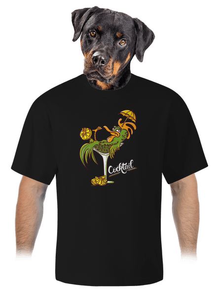 Cocktail unisex túlméretezett póló Black