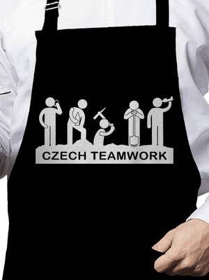 Czech Teamwork kötény Black