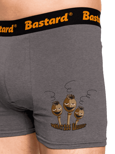 Mák boxeralsó Gray Melange