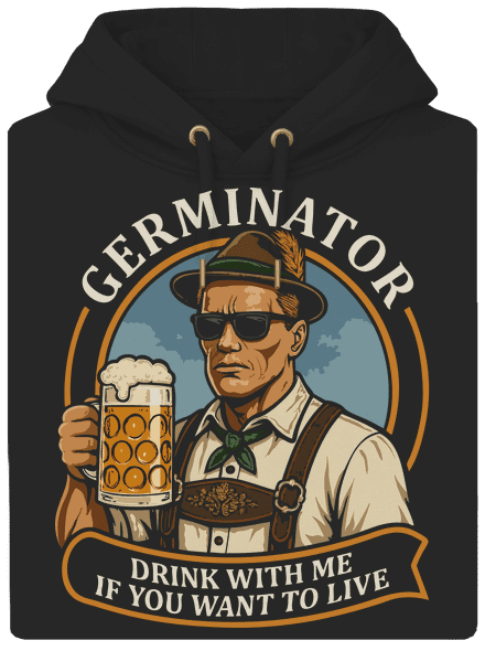 Germinator unisex prémium pulóver Dark Black