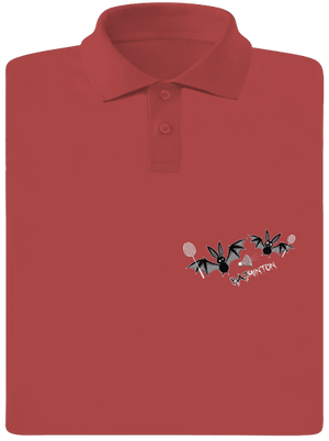 Batminton férfi pólóingek Burgundy