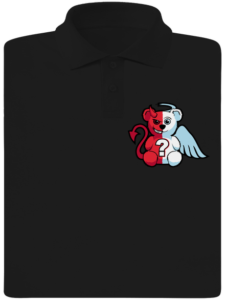 Angyal vagy ördög férfi pólóingek Black