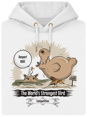 Strongest bird unisex prémium pulóver Snowwhite